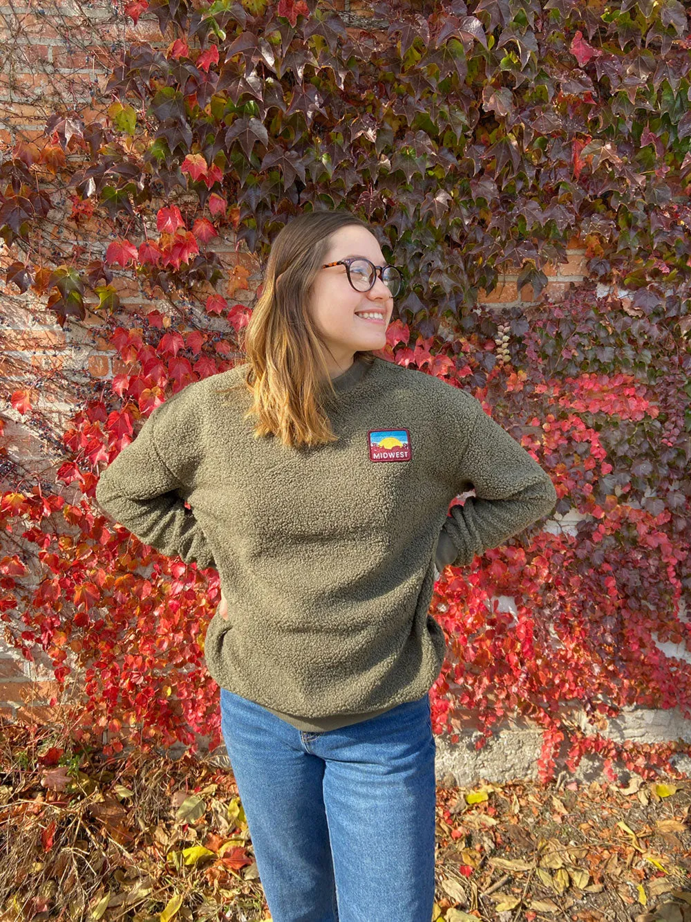 Midwest Sunset Patch Sherpa Sweatshirt (Discontinued)