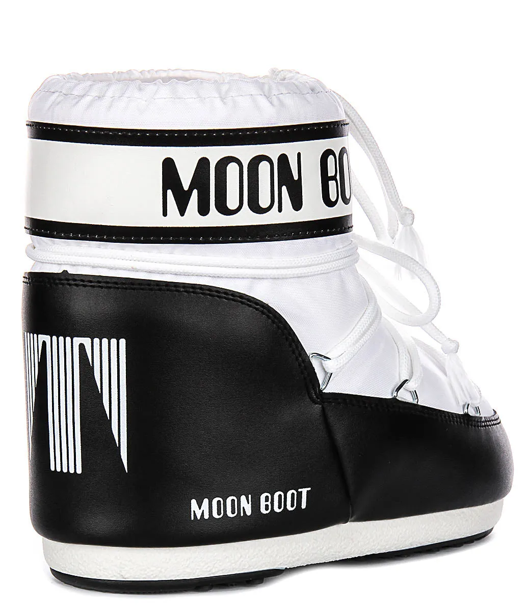 Moon Boot Icon Low Nylon In White For Women