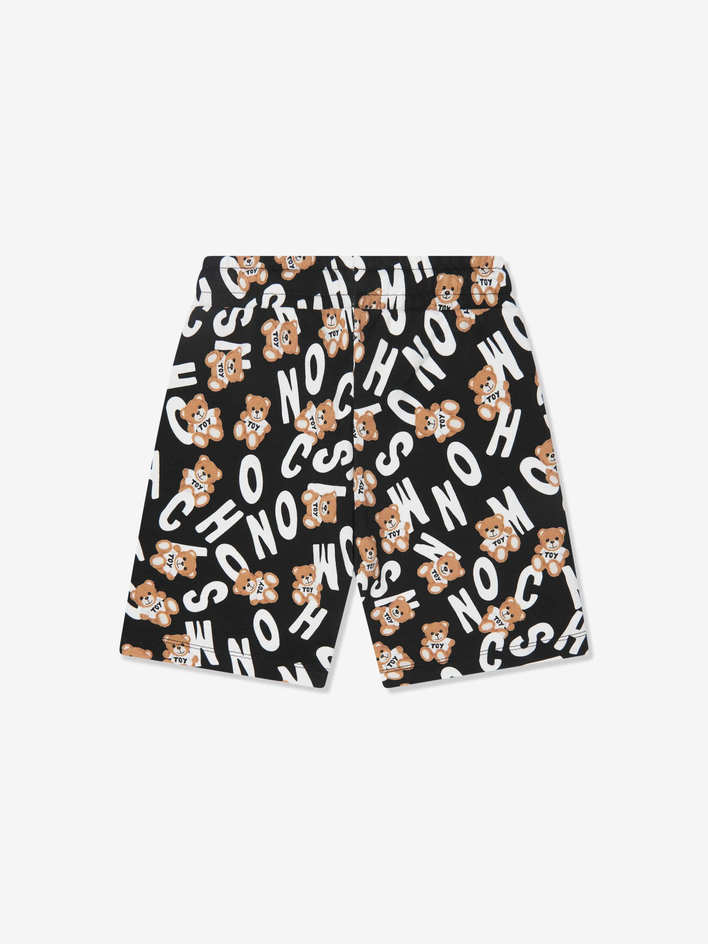 Moschino Boys Teddy Logo Shorts in Black