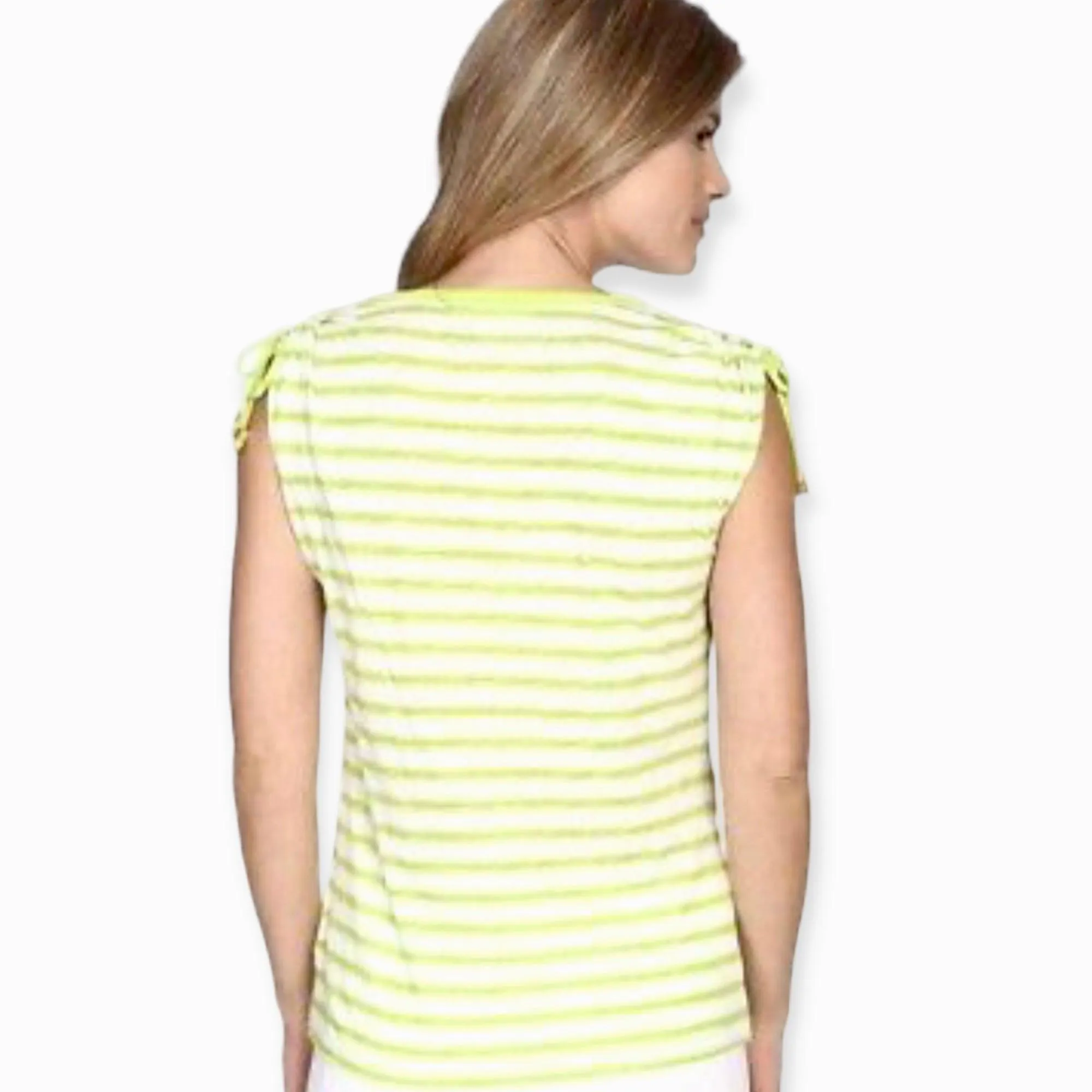 Neon Striped Sleeveless Top