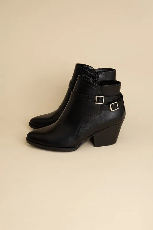 Nora Ankle Boots With Buckle Detail