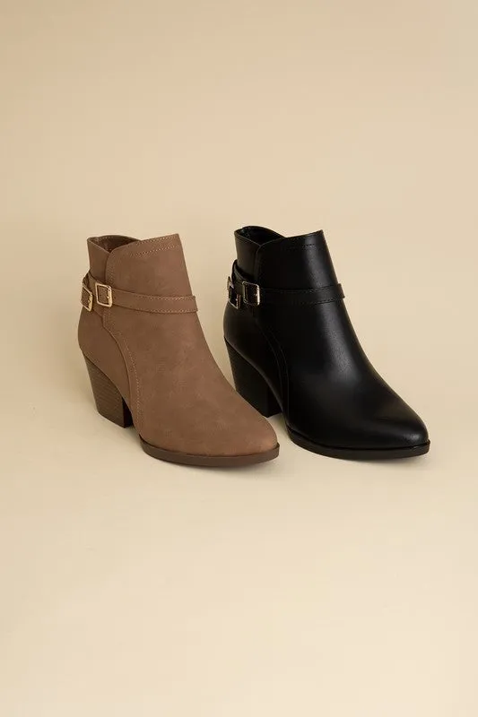 Nora Ankle Boots With Buckle Detail