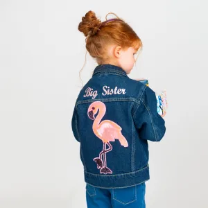 Pink Flamingo Denim Jacket