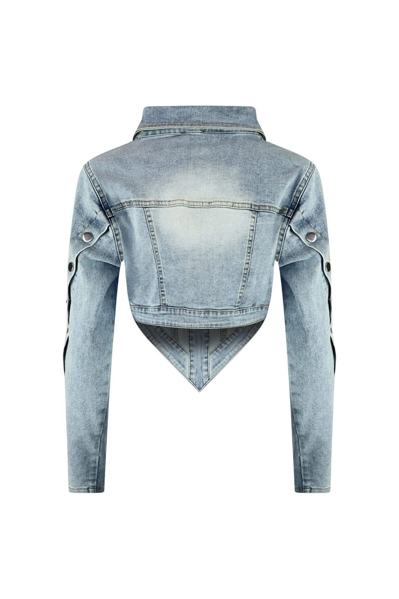 Pleasure Seeker Bottom Down Denim Jacket