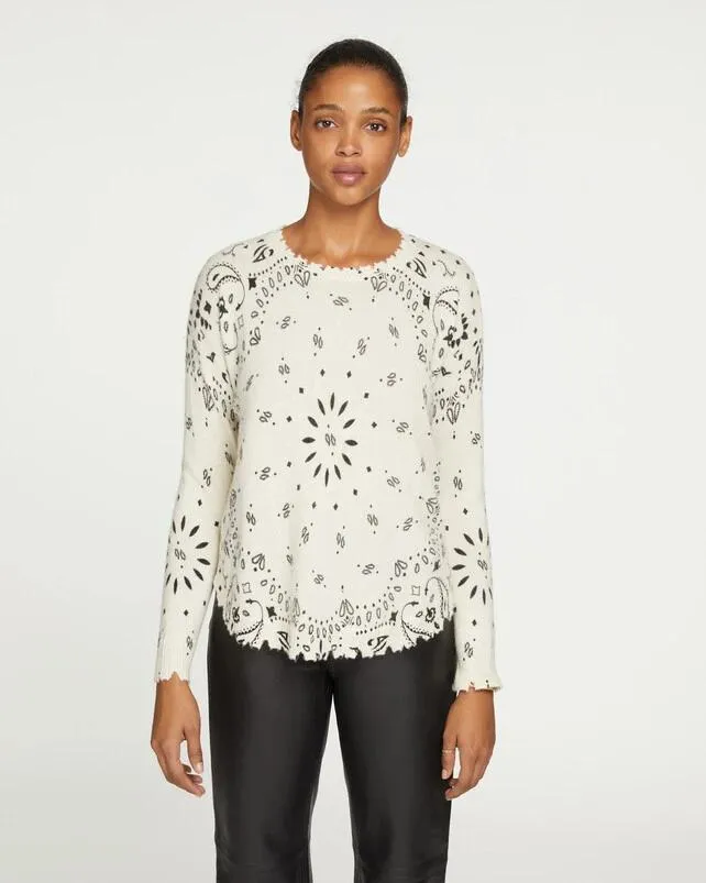 Pullover F2500 Mela Bandana Blanc