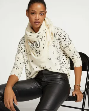 Pullover F2500 Mela Bandana Blanc