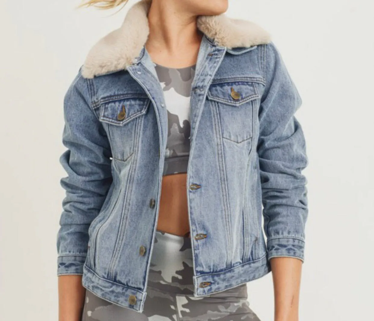 Rebel Child Denim & Fur Jacket