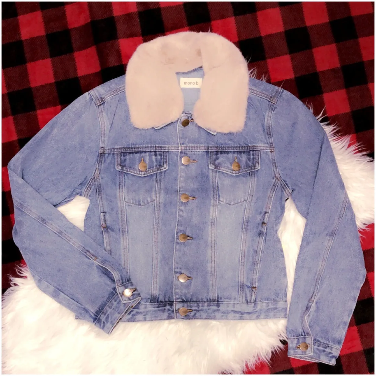 Rebel Child Denim & Fur Jacket