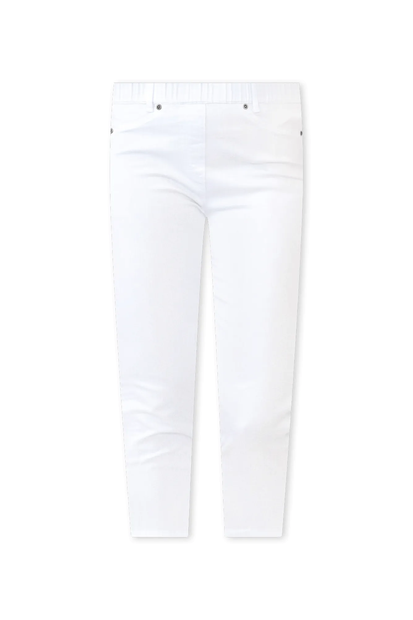 Reed White Stretch Cotton Capri Pants