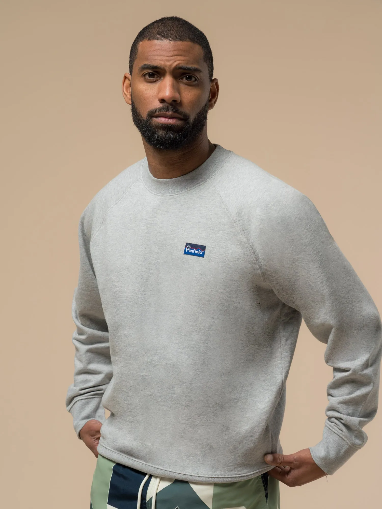 Relaxed Fit Original Logo Sweatshirt in Athletic Grey Heather