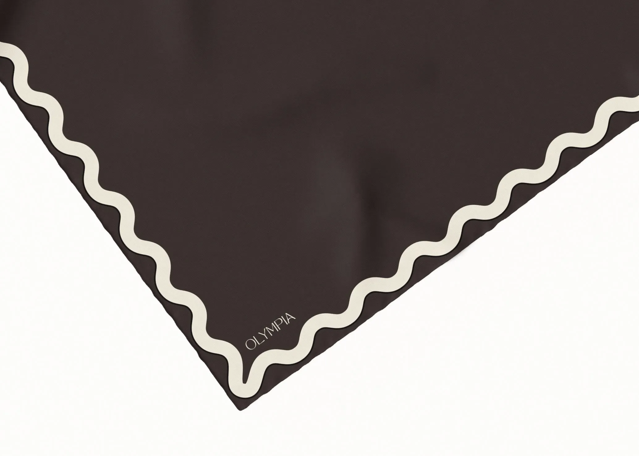 Sophie Dark Chocolate/Cotton Silk Scarf - 89x89cm