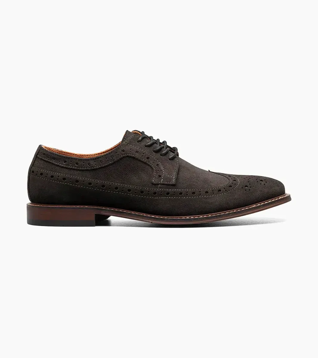 Stacy Adams Blue Men's Wingtip Oxford Lace-Up Casual suede Leather Shoes