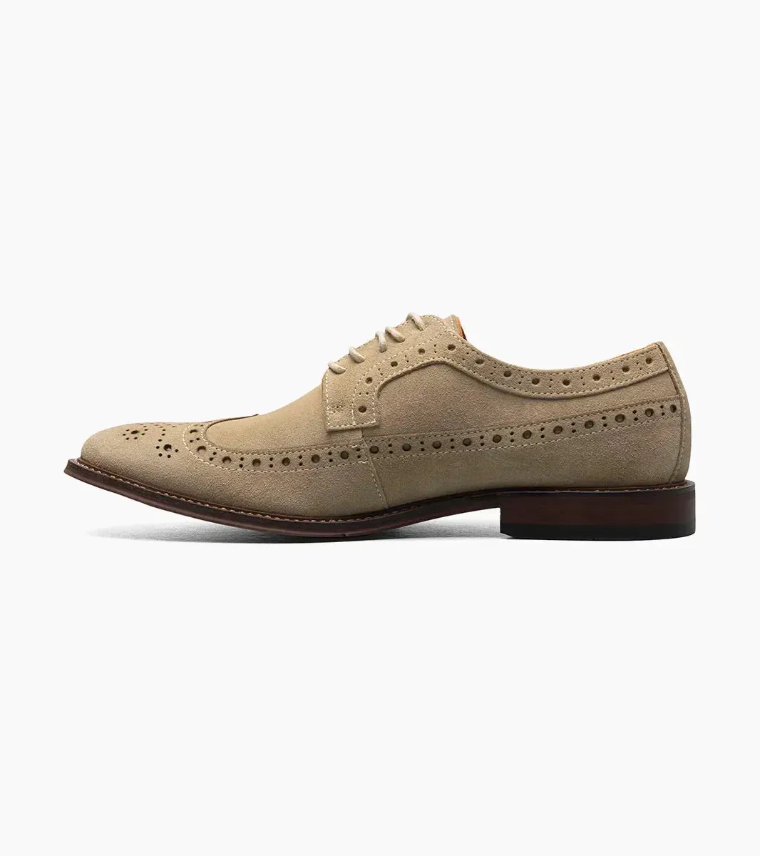 Stacy Adams Blue Men's Wingtip Oxford Lace-Up Casual suede Leather Shoes