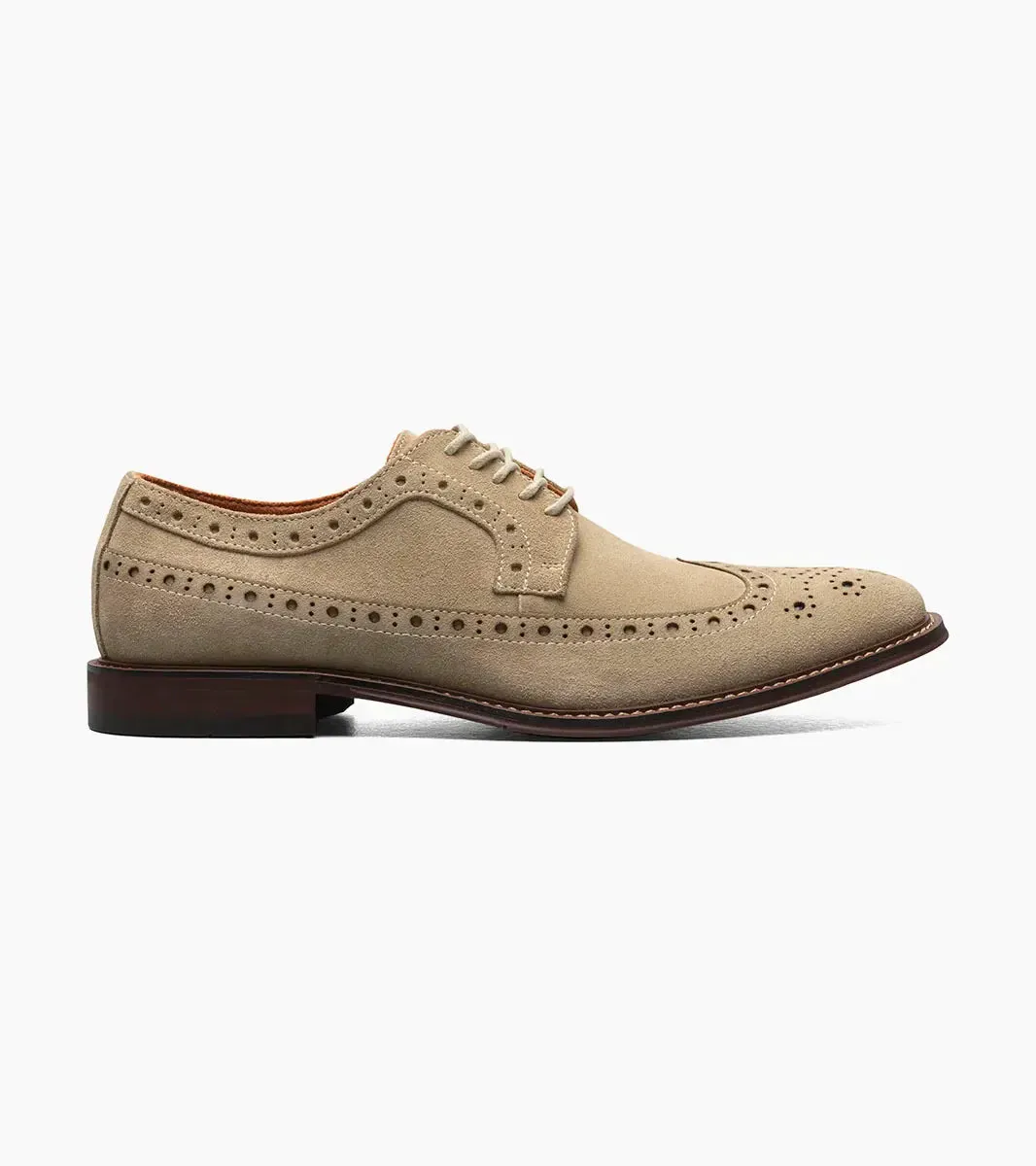 Stacy Adams Blue Men's Wingtip Oxford Lace-Up Casual suede Leather Shoes