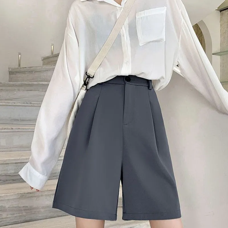 Summer Wide Leg Knee-length Shorts