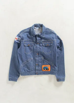 Vintage 1970s Sears Roebucks Selvedge Denim Trucker Jacket Size M/L