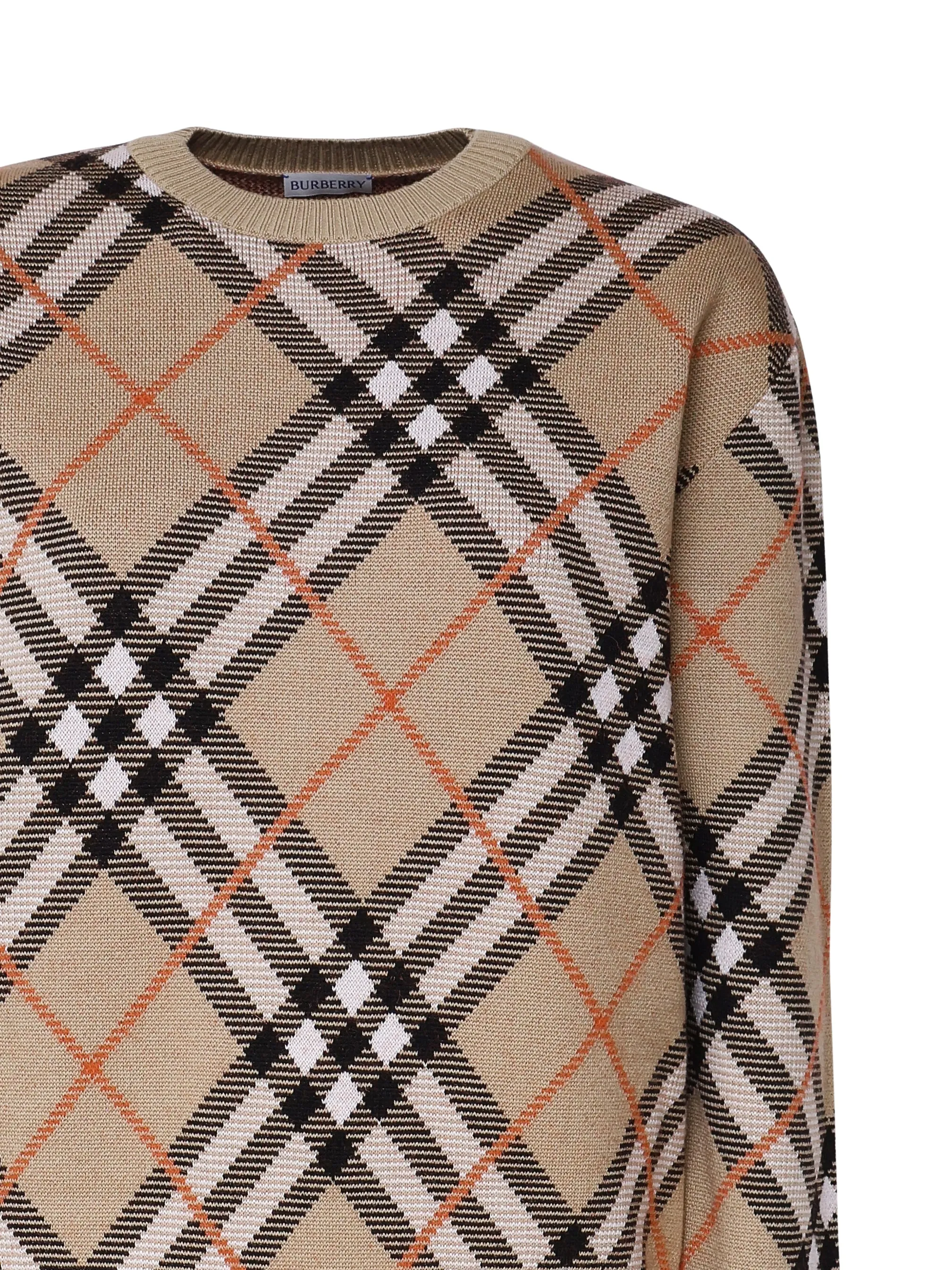 Vintage Check Cashmere Sweater