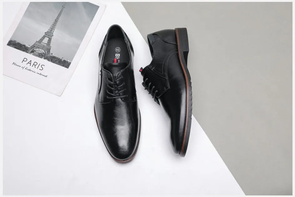 West Louis™ Classic Leather Elegant Oxford Shoes