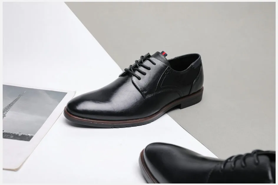 West Louis™ Classic Leather Elegant Oxford Shoes