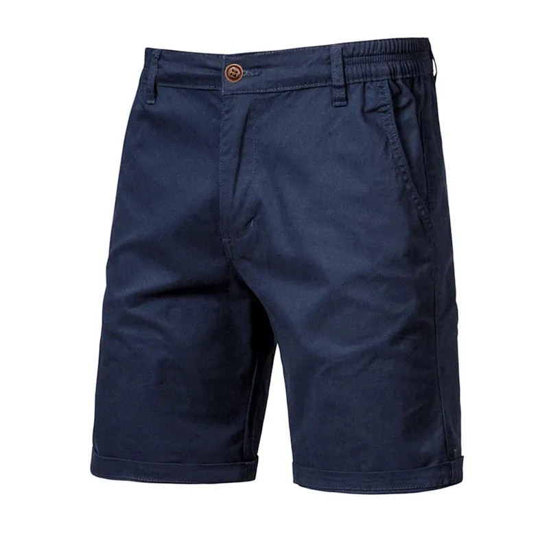 West Louis™ Summer Cotton Solid Casual Shorts