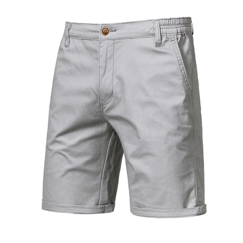 West Louis™ Summer Cotton Solid Casual Shorts