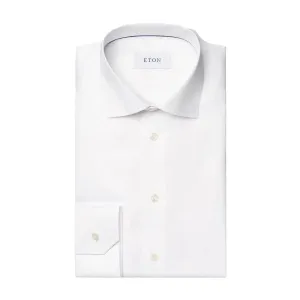 White Signature Twill Contemporary Fit Shirt