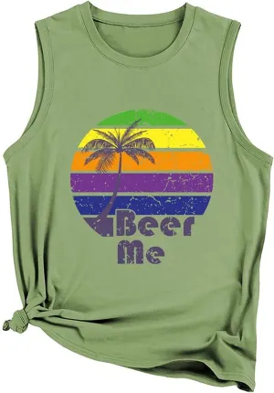 Women Beer Me Tank Tops